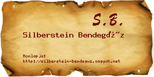 Silberstein Bendegúz névjegykártya