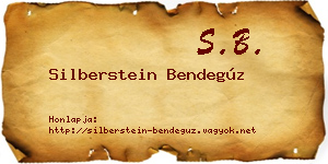 Silberstein Bendegúz névjegykártya